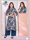 Khush Vol 3 By Sankheswer Vertican Size Combo Kurti With Bottom Wholesale Online